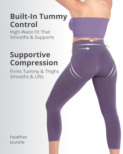 Image of SlimMe High Waisted Shapewear Leggings, Tummy Control Compression