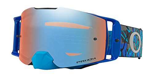 Oakley Front Line MX Goggles with Prizm Lens (CAMO Vine Stealth Blue/PRIZM MX Sapphire Lens) Oakley Front Line MX Goggles with Prizm Lens (CAMO Vine Stealth Blue/PRIZM MX Sapphire Lens)