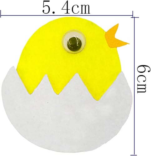 Miniatura 9 de ABOOFAN 48 piezas de decoración para cupcakes de pollito, adorables, decoración de Pascua de cumpleaños, decoración de ducha, comida, fiesta, postre