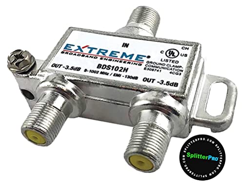 SplitterPRO - Digital Splitters Professionals Install Every Day Across The U. S. A. 2-Way Coaxial Cable Splitter, 1+ GHz for HDTV/4K/8K TV, High Speed Internet (Not for Satellite Dish Connections.) by SplitterPRO - Image 2