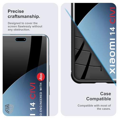 Image of TPU hydrogel Edge to Edge Screen Protector Guard For Xiaomi 14 CIVI (6.73 Inch) With Installation Kit | Fingerprint Compatible | Edge to Edge Coverage