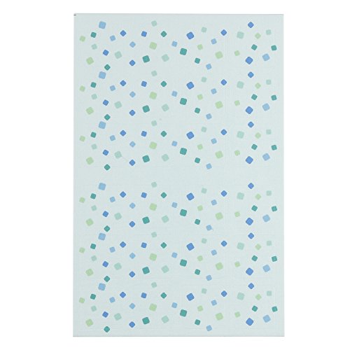 ゆにねーむ 洗濯 タグ に貼る シール ブロック 青 24ピース×1シート UN-178