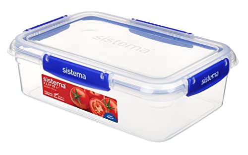 Sistema, Contenitore Rettangolare Klip It Plus, 2.2 Lt, Cucina, Contenitori Per Alimenti