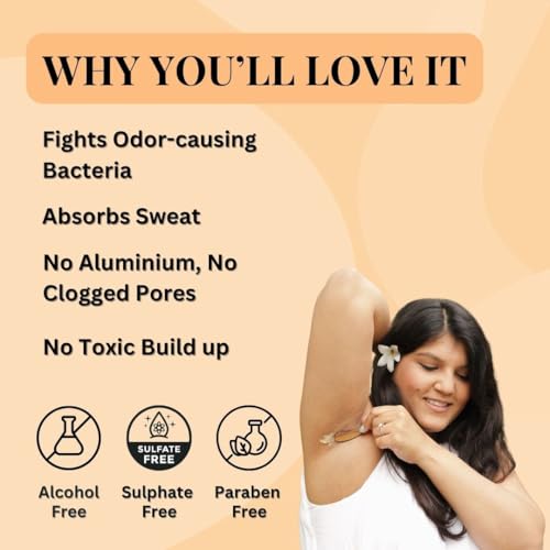 Image of Bare Necessities Rock n Roll Solid Deodorant | Prevents Body Odour | Natural Citrus Fragrance | No Aluminium, Alcohol, Paraben-free | Travel Mini Size Deodorant for Women - 15g