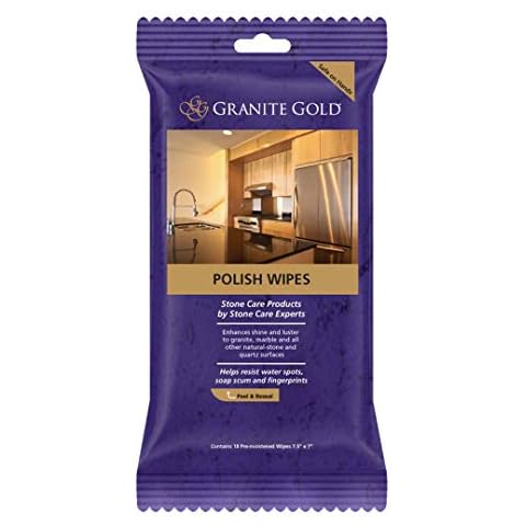 Granite Gold Polish Wipes for Natural Stone Countertops Cover