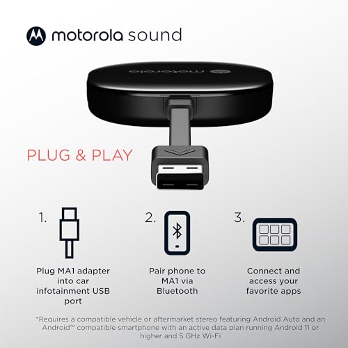 Motorola Sound MA1 Wireless Android Auto Car Adapter thumb #4