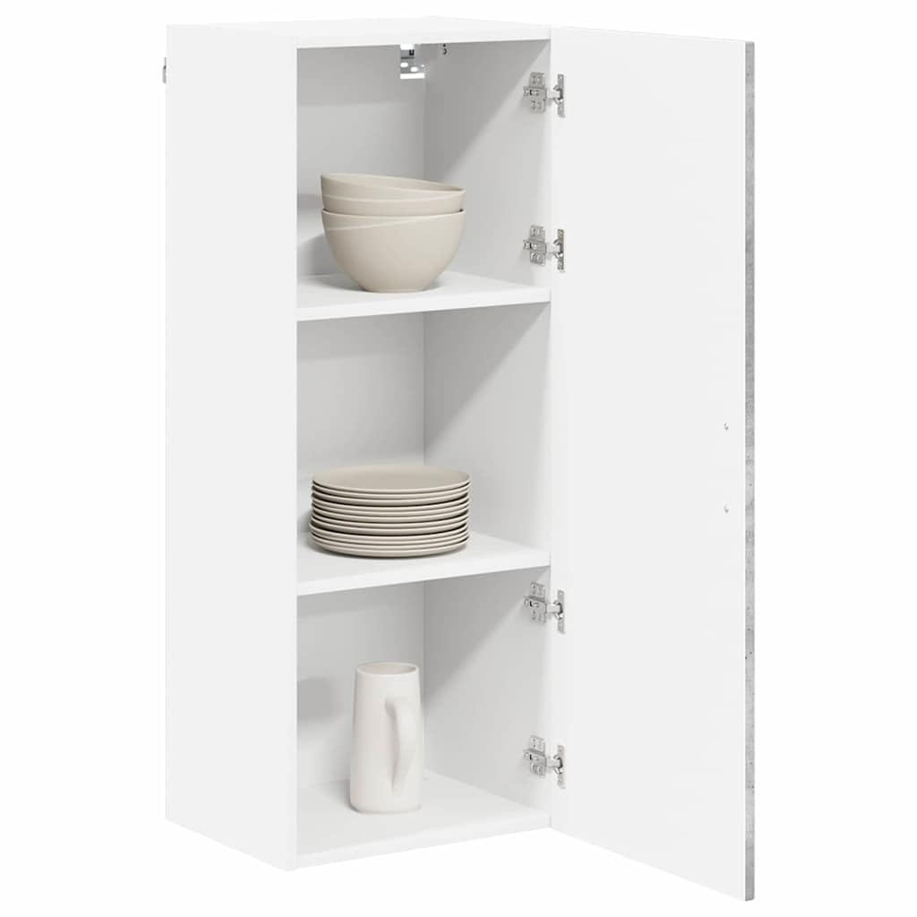 vidaXL Wall Cabinet LUCCA Concrete Grey 40 x 31 x 100 cm, Modern Kitchen Solutions, Rectangular Wooden Panel, Durable Dishwasher Cover, Appliance Concealer, Space Saver Design — image 1