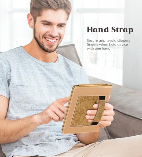 Image of MoKo Case for 7 inch /6.8 inch Kindle Paperwhite(12th /11th Gen-2024 /2021) and Kindle Colorsoft Signature Edition, Slim PU Shell Cover Case with Auto-Wake /Sleep for Kindle Paperwhite 2024, Vintage Kraft Paper