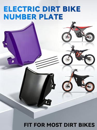 Image of Ebike Front Number Plate Universal for Surron Talaria Purple