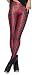 QZUnique Women's Red Plaid Print Fashion Shaping Footless Tights Leggings