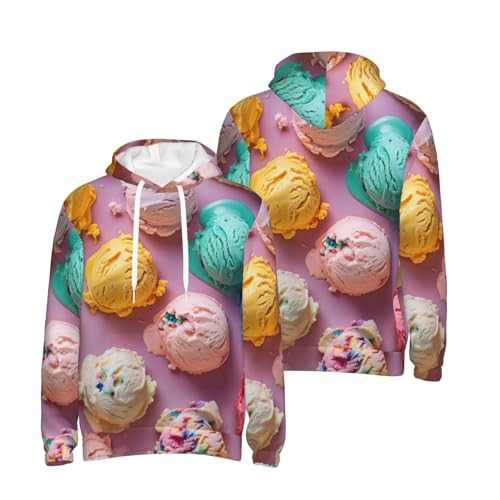 Sweat à capuche de sport décontracté avec imprimé glace pour vos sorties - 6