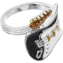 Holibanna Adjustable Guitar Ring Punk Style Open Band Music Festival Concert Jewelry for Women Men
