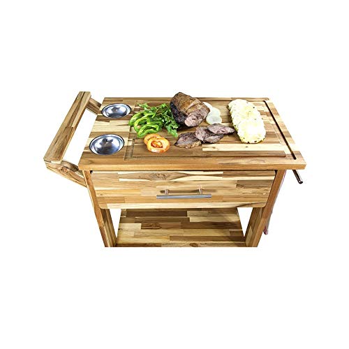 Carrinho de Churrasco - Madeira Teca