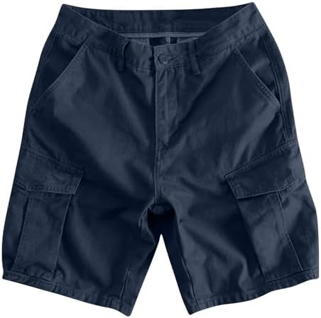 Cargo Shorts for Men 2026 Stretch Cotton Elastic Waist Work Short Summer Outdoor Relaxed Fit Golf Hiking Shorts with Pockets - 4