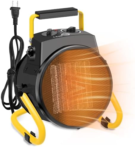Low Voltage Greenhouse Heater - Which 5 Will Keep Your Plants Thriving? 5 Space Heaters for Outdoor Use, 1500W PTC Electric Greenhouse Heater with Overheat Protection, 90°Adjustable Angle, Fast Safety Heat, Small Portable Heaters for Garage, Patio(Black)