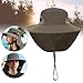 RNXRZANK Portable Fishing Cap Wide Brim with Adjustable Strap for Camping and Travel, Green