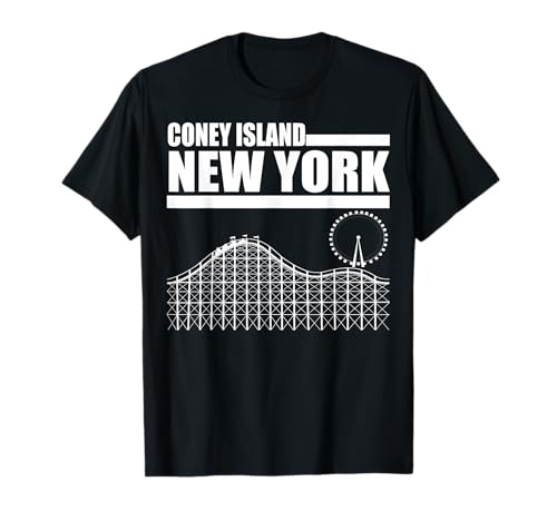 Coney Island Amusement Park T Shirt Coney Island Rides Tee T-Shirt
