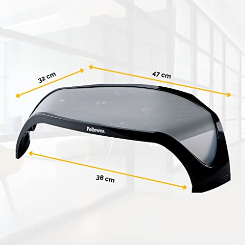 Fellowes Smart Suites Adjustable Monitor Stand, Black - Image 3