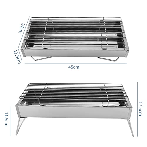 Barbecue grille inox pliable de haute qualité pour l'extérieur - 7