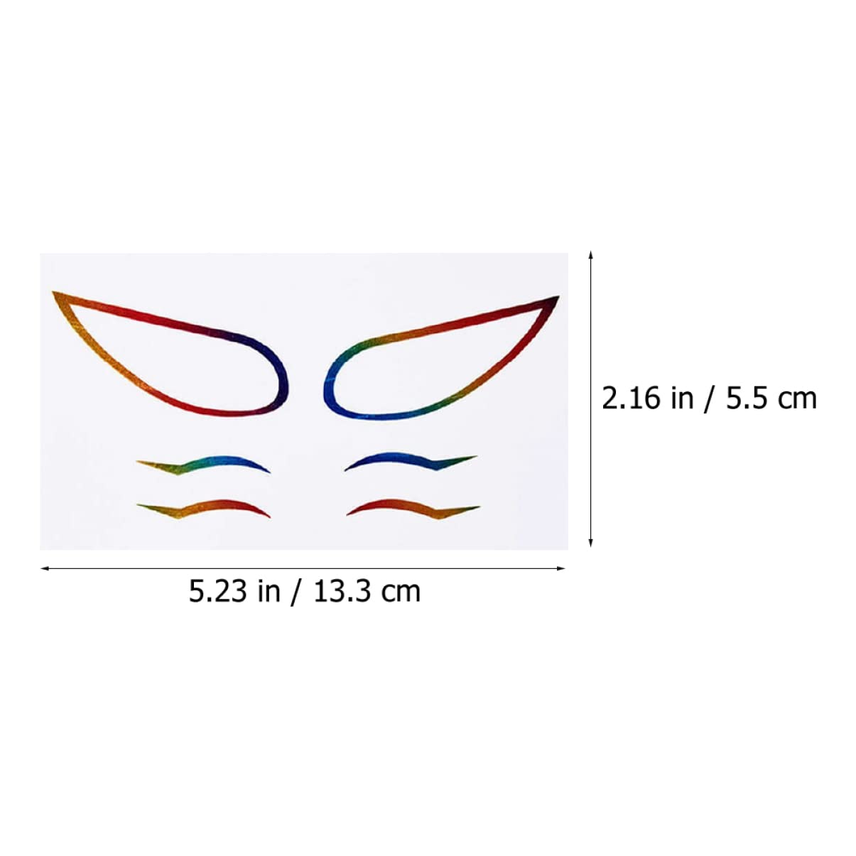 Beavorty 20juegos Eyeliner Stickers Autoadhesivos Para Maquillaje Diseño Para Fiestas Cosplay y Uso Diario