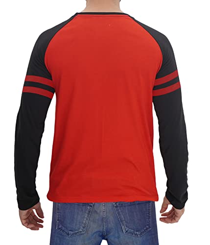Decrum Raglan Shirt Men - Soft Sports Jersey Long Sleeve Baseball Shirts for Men2