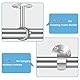 Deckenvorhangstangenhalterungen, 25 mm, silberfarben, robuste Metall-Gardinenstangenhalterung, Kleiderschrankstangenstütze, Aufhänger für Fenster, Duschvorhänge, 4 Stück