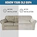 H.VERSAILTEX 1 Peice Stretch Velvet Sofa Covers for 3 Cushion Couch Covers Sofa Slipcovers Furniture Protector Soft, Crafted from Thick Comfy Rich Velour (Sofa 72