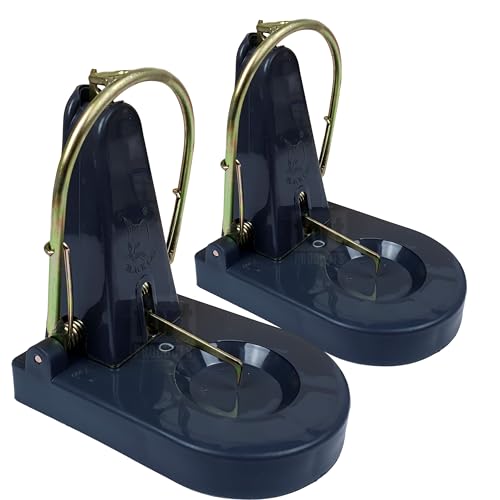 ROSHIELD Lot de 2 grands pièges anti-rats résistants...