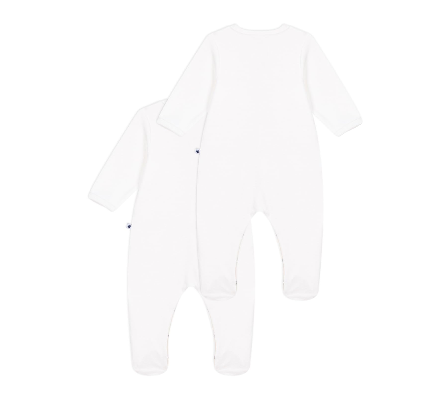 Petit Bateau Lot de Pyjamas Bébé en Velours Unis Multicouleur A0ff500 Vêtements Nuit Mixte bébé (Lot de 2)