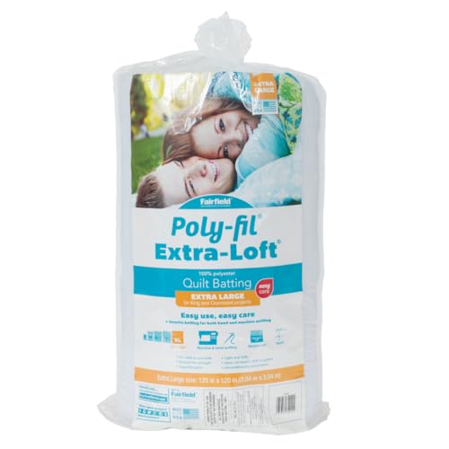 Fairfield Poly-Fil Extra-Loft Quilt Batting 120" x 120