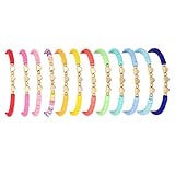 【Matériaux de haute qualité et sûrs】 Fabriqué avec des matériaux de haute qualité, doux pour la peau. Les perles ont une texture lisse sans bords tranchants, et la corde élastique est durable et durable.