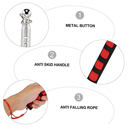 Hemoton 2 Pçs Ponteiro Retrátil Ponteiro De Mão De Aço Inoxidável Professor Ponteiro De Ensino Ponte