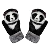 Guantes de invierno for niños, guantes con dedos completos de Panda de peluche, manoplas térmicas suaves, regalo de Navidad for bebés pequeños, guantes de invierno/102