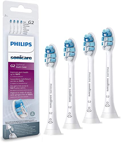 Genuine HX9034/65 Optimal Gum Care ProResults Gum Health Toothbrush Heads, Exceptional Clean (G2) for Better Gum Health Replacement Toothbrush Heads, 4 Pack (HX9034/65-4PACKS)