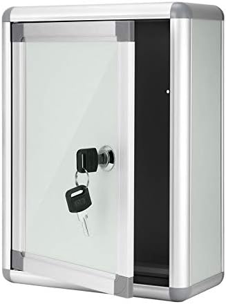 HBJWOV Suggestion Box Mailbox with Lock Wall Hanging Complaint Box Aluminium Alloy Box Decorative Post Box Wall Mounted Mail Box