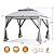 SAILARY Patio Gazebo Outdoor Pop Up Gazebo with Curtains and Shelter for Patio, Party & Backyard (Grey, 11x11)