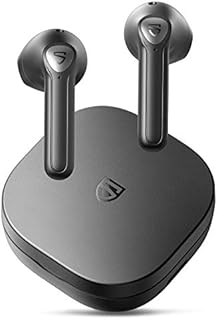 SoundPEATS Bluetooth Headphones, TrueAir2 Wireless In-Ear Earphones with 4 Mic, Bluetooth 5.2 TrueWireless Mirroring, CVC 8.0 Noise Cancellation, 25 Hours Playtime with Tiny Charging Case (Black)