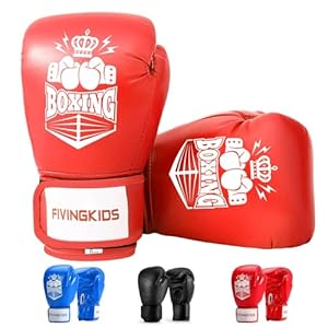 FIVINGKIDS Kinder Boxhandschuhe Rot und Weiß 4oz
