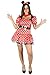 Produktbild Foxxeo Sexy Comic Maus Kostüm für Damen mit Kleid und Ohren Faschingskostüm Karnevalskostüm Größe XXL