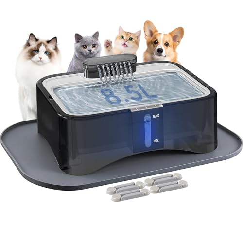 UPSKY 2.25Gal Stainless Steel Cat Water Fountain