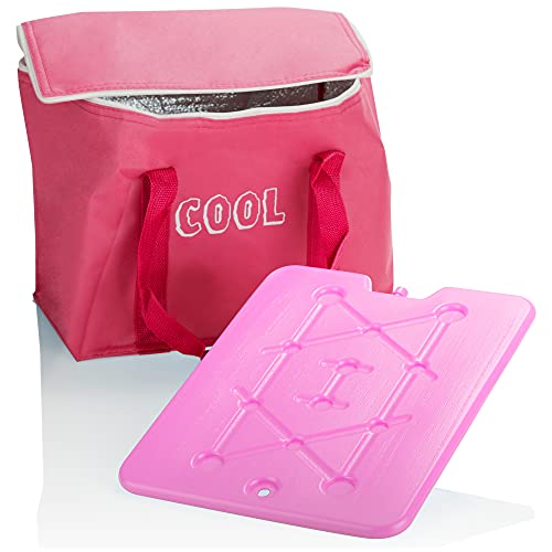com-four® Kühltasche mit Kühlelement - Faltbare Thermo-Kühlbox - leichte Isoliertasche für Camping & Outdoor mit EIS-Akku - sommerliche Picknicktasche (pink) com-four® Kühltasche mit Kühlelement - Faltbare Thermo-Kühlbox - leichte Isoliertasche für Camping & Outdoor mit EIS-Akku - sommerliche Picknicktasche (pink)