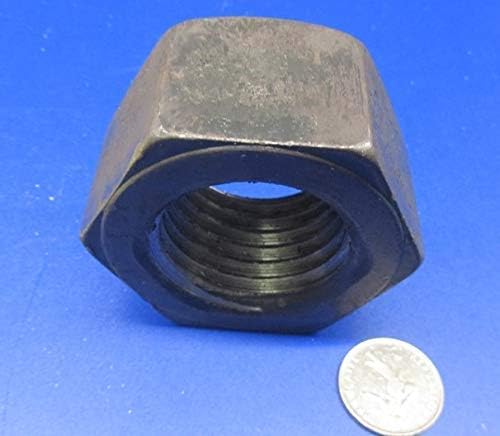 Grade 5 Steel Hex Nuts RH 2"-4 1/2 Thread x 3" W x 1-23/32" H 1 Pc