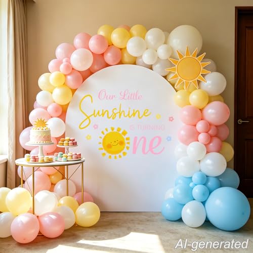 Adhesivo decorativo Our Little Sunshine cumpleaños niña miniatura 6