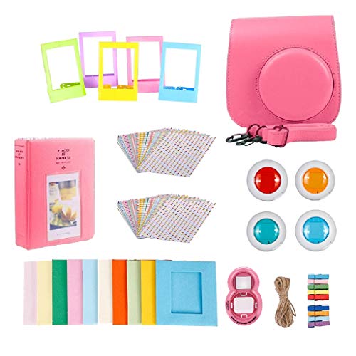 Almencla compatível com Fujifilm Instax Mini 9 ou Mini 8 8+ inclui capa/álbum/conjunto de filtro de
