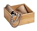 Produktbild WENKO Bambus Ablage Terra M, praktische Organizer-Box für Schränke und Regale in Küche, Bad und dem gesamten Haushalt, übersichtliche Aufbewahrung von kleinen Utensilien, 15 x 7 x 15 cm, Natur