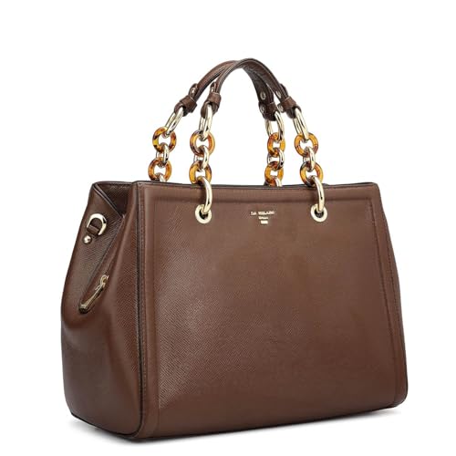 Image of Da Milano Leather Satchel for Women (00023D)
