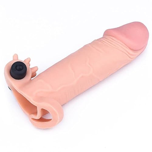 Capa Peniana Vibratória Extensora com Glande Realística e Anel para Escroto – LOVETOY