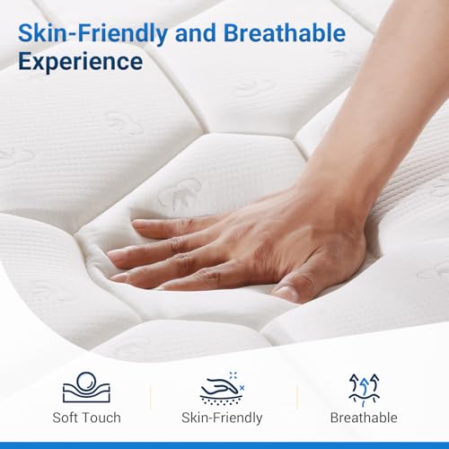 Image of Avenco 6 Inch Twin Mattress, Hybrid Mattress with Innerspring and Memory Foam, Medium Soft, Breathable & Supportive, CertiPUR-US Certified, Twin Size Mattress in a Box for Kids & Guest Room