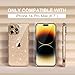 Choiche Compatible for iPhone 14 Pro Max Case Women Phone Case, Cute Bling Sparkly, Military Grade Protection, 3 Diamond Camera Lens Covers, 2 Tempered Glass Protectors, 6.7 inch (Glitter Gold)