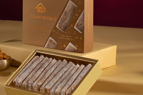 Image of Almond House Bellam Dryfruit Pootharekulu | Premium Putharekulu | No Maida, No Sugar | Healthy Snacks | South Indian Sweets | Indian Traditional Sweets | 5 pcs
